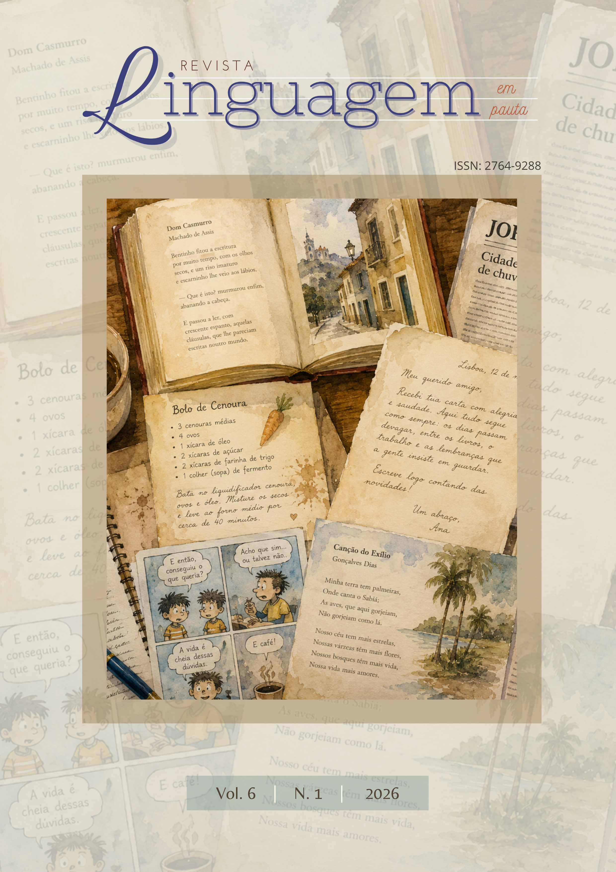 					Visualizar v. 6 n. 1 (2026): Revista Linguagem em Pauta - Edição Temática Especial
				